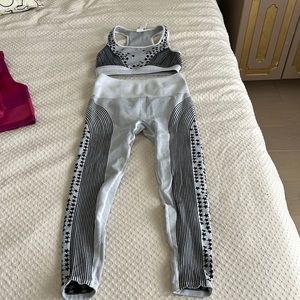 Grey Fabletics set with stars